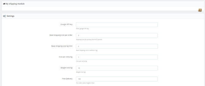 ACS Plugin - Prestashop 4